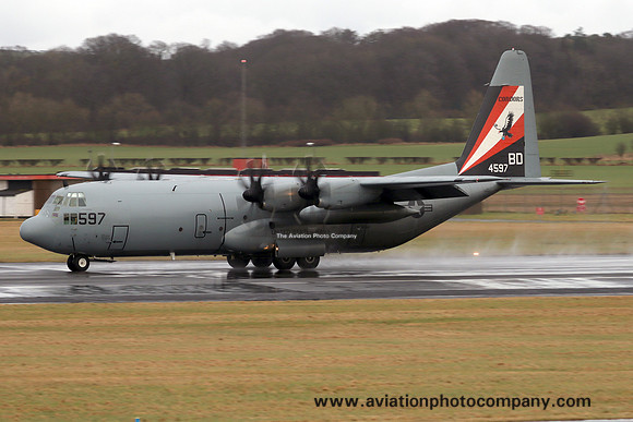 US Navy VR-64 Lockheed C-130T-30 Hercules 164597/BD at Prestwick (2025)
