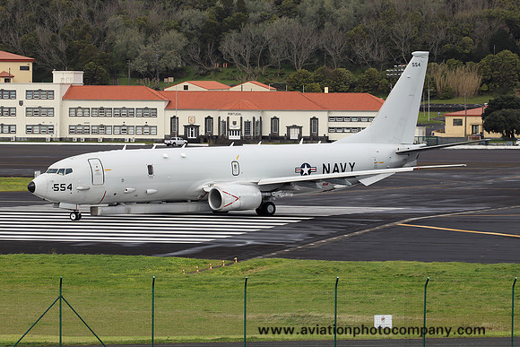 US Navy Boeing P-8A Poseidon 169554 at Lajes (2025)