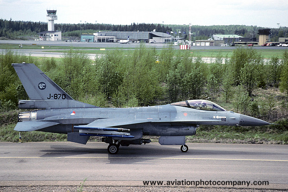 Dutch Air Force 313 Squadron GD F-16AM Fighting Falcon J-870 (2005)