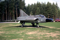 Finnish Air Force SAAB J-35XS Draken DK-247 displayed at Halli (2005)