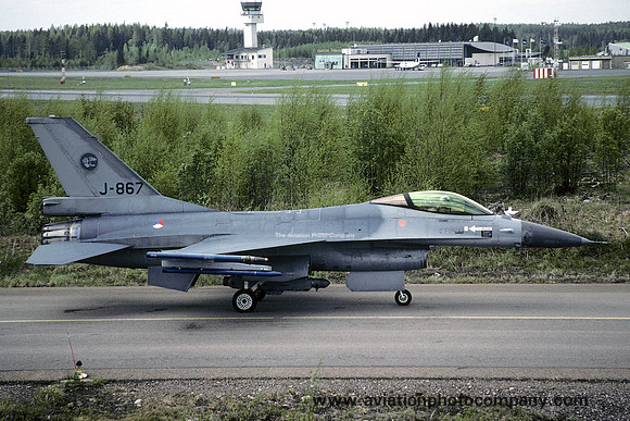 Dutch Air Force 313 Squadron GD F-16AM Fighting Falcon J-867 (2005)