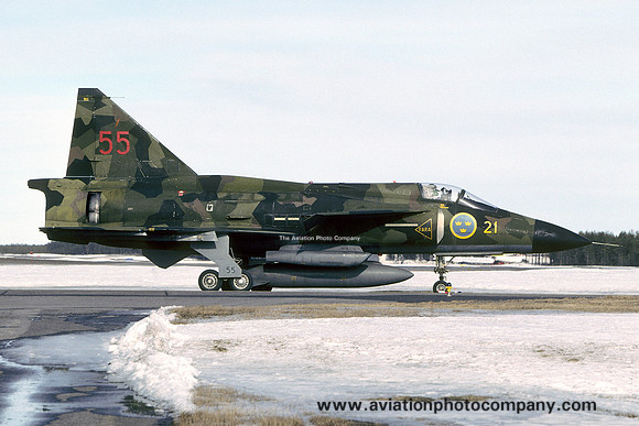 Swedish Air Force F21 SAAB AJSH-37 Viggen 37911/55 (2005)