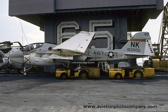 US Navy VA-196 Grumman A-6A Intruder 155600/NK-500 on board USS Enterprise (1974)