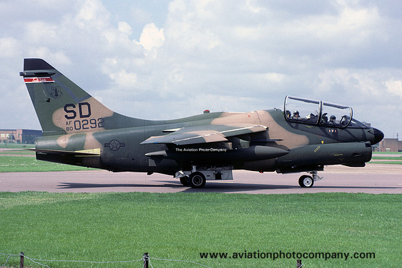 USAF South Dakota ANG 175 TFS LTV A-7K Corsair 80-0292/SD (1985)