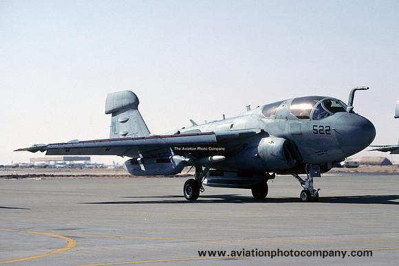 US Navy VAQ-142 Grumman EA-6B Prowler 160706/NL-522 at Prince Sultan AB (2002)