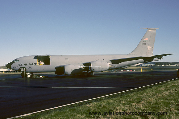 USAF 319 ARW Boeing KC-135R Stratotanker 63-3533 at Prestwick (2003)