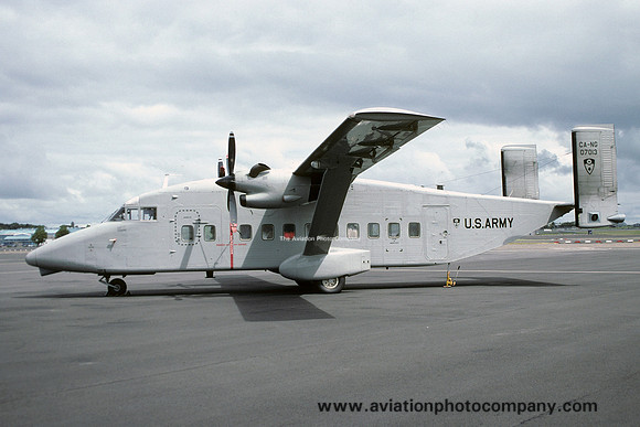 US Army California ArNG Short C-23B Sherpa 90-7013 at Prestwick (2004)