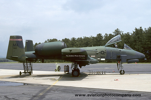 USAF Massachusetts ANG 131 TFS Fairchild A-10A Thunderbolt 78-0612/MA (1991)