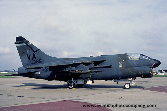 USAF Virginia ANG 149 TFS LTV A-7D Corsair 75-0386/VA