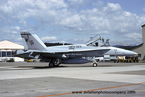 US Marines VMFA-323 McDonnell Douglas F/A-18A Hornet 162448/WS-11 (1990)