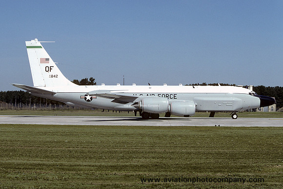 USAF 55 WG Boeing RC-135V Rivet Joint 64-14842/OF at RAF Mildenhall (2004)