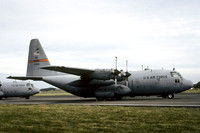 USAF Illinois ANG 169 AS Lockheed C-130E Hercules 63-7858 at Prestwick (2003)