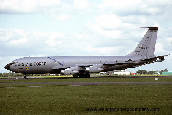 USAF AFRes 336 ARS Boeing KC-135A Stratotanker 57-2598 at RAF Mildenhall (1981)