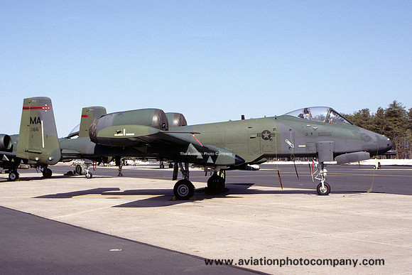 USAF Massachusetts ANG 131 FS Fairchild A-10A Thunderbolt 80-0166/MA (1994)