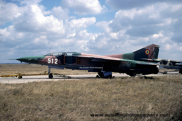 Romanian Air Force Mikoyan MiG-23UB 512 stored at Timisoara (2003)