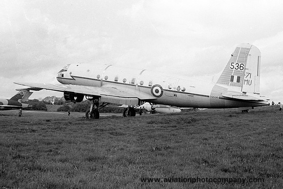 RAF Handley Page Hastings C.1A TG536 at the Catterick Fire School (1976)