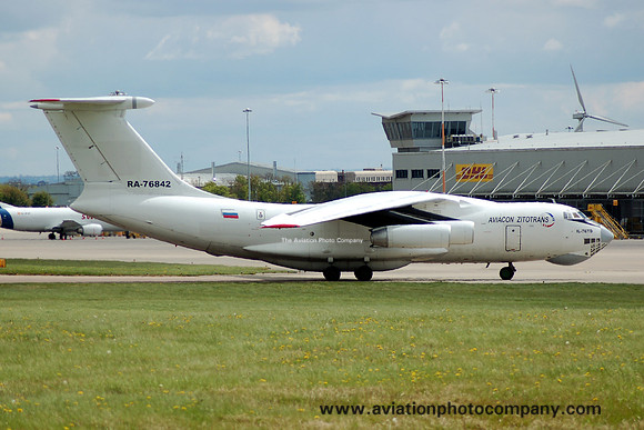 Aviacon Zitotrans Il-76TD RA-76842 at East Midlands for Nepal earthquake disaster relief flight (30.04.15)