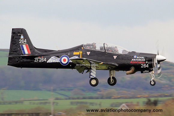 RAF 72 Squadron Embraer Tucano T.1 ZF264 at Prestwick (2014)