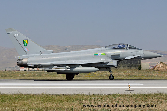 RAF 3 Squadron BAE Typhoon FGR.4 ZJ926/QO-C at Anatolian Eagle (2014)