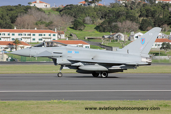 RAF 6 Squadron BAE Typhoon FGR.4 ZK314/EO at Lajes (2015)