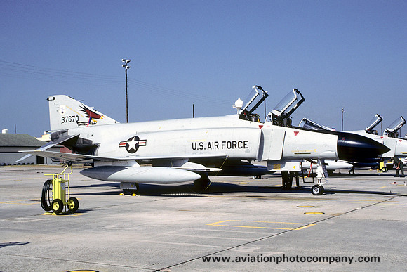 USAF Oregon ANG 123 FIS McDonnell F-4C Phantom 63-7670 (1984)