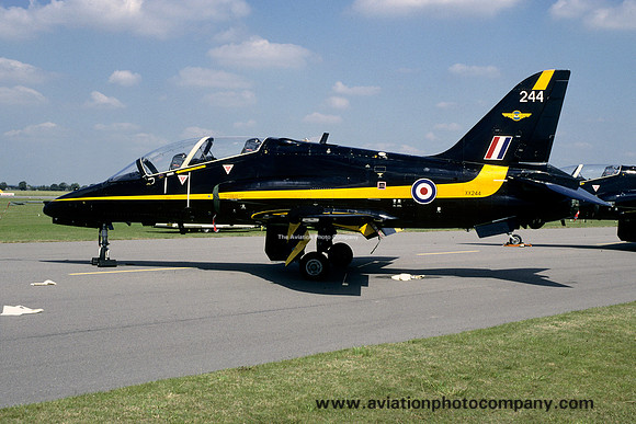 RAF 208 Squadron Hawker Siddeley Hawk T.1A XX244 at RAF Cottesmore (2000)