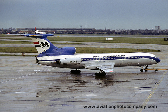 Malev Tupolev Tu-154B HA-LCH at London Heathrow (1978)