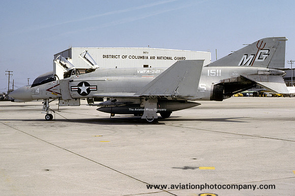 USMC VMFA-321 McDonnell F-4N Phantom 151511/MG-4 at Andrews AFB (1983)