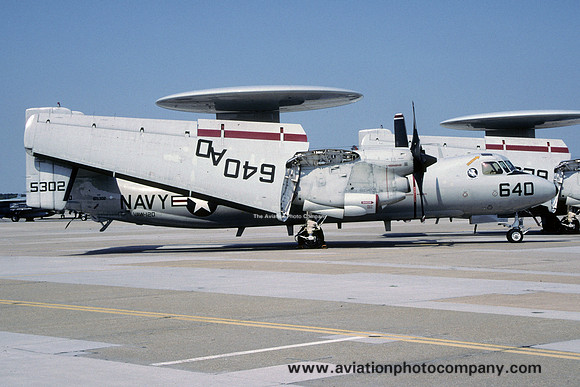 US Navy VAW-120 Grumman E-2C Hawkeye 165302/AD-640 at NAS Oceana (2001)