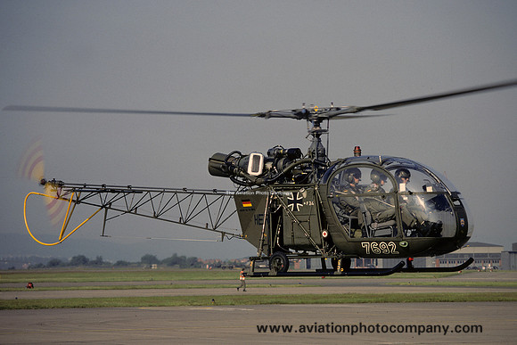 German Army HFR16 Sud Alouette II 76+92 (1990)