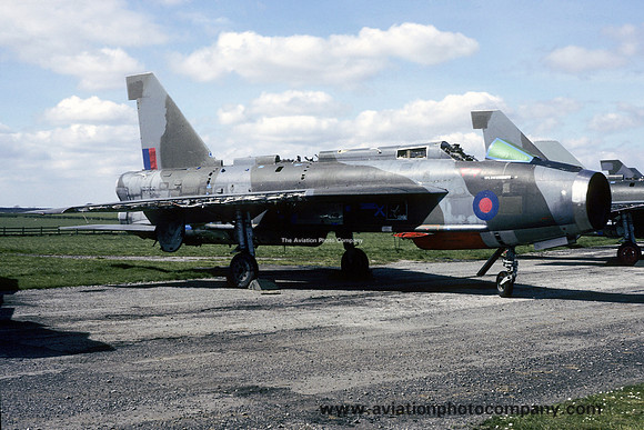 RAF English Electric Lightning F.6 XR756 derelict at RAF Binbrook (1988)