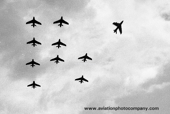 RAF 54 Squadron Hawker Hunter Formation (1959)