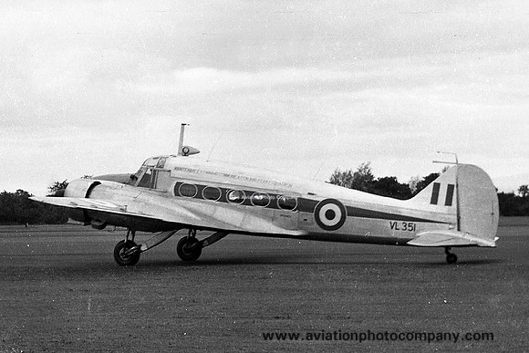 RAF Maintenance Command Avro Anson C.19 VL351 (1961)