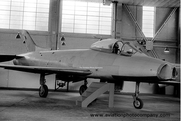 RAF Supermarine 545 XA181 at Cranfield (1961)