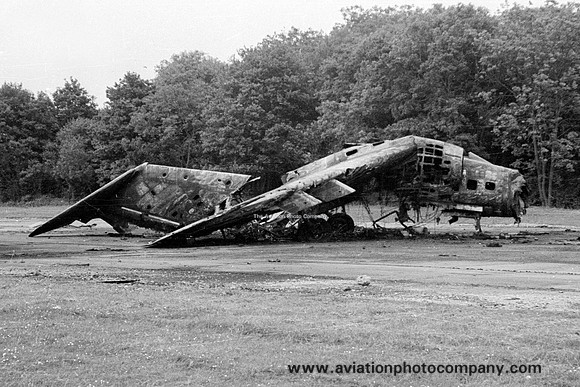 RAF Gloster Javelin on RAF Wattisham dump