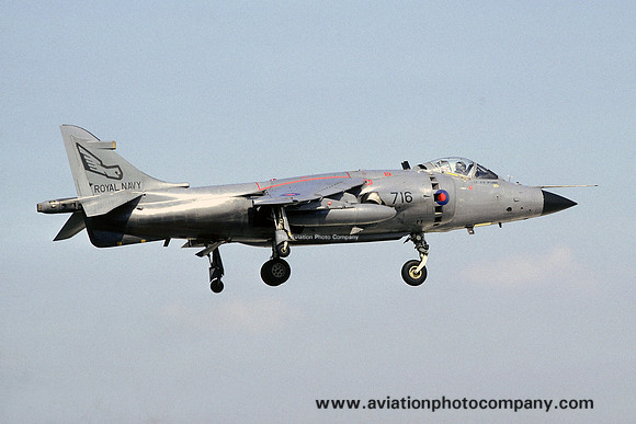 Royal Navy 899 Squadron Hawker Siddeley Sea Harrier FRS>1 ZD580/716 (1988)