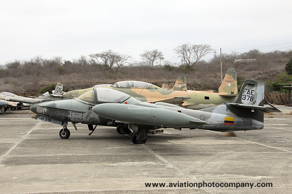 Ecuadorian Air Force Cessna A-37B FAE378 stored at Manta (2014)