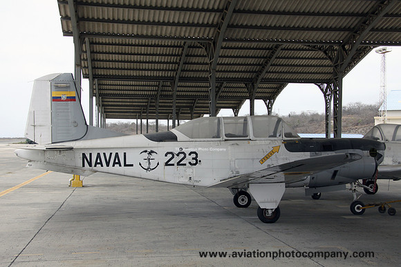 Ecuadorian Navy Beech T-34C 223 stored at Manta (2014)