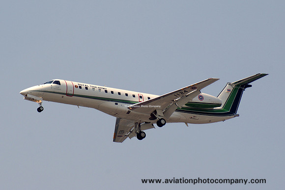 Royal Thai Army VIP Squadron Embraer ERJ-135LR 1124 at Don Muang (2011)