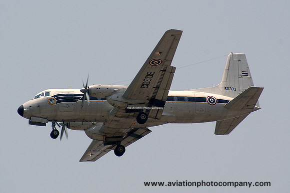 Royal Thai Air Force 603 Squadron HS.748-200 L5-3/26 "60303" at Don Muang (2011)