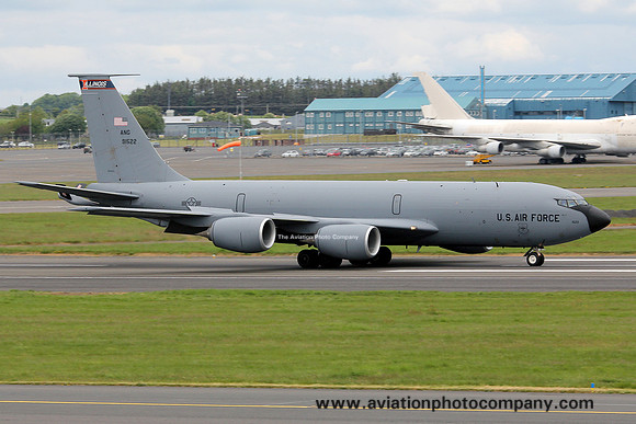 USAF Illinois ANG 108 ARS Boeing KC-135R 59-1522 at Prestwick (2012)