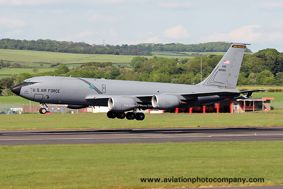 USAF Michigan ANG 171 ARS Boeing KC-135R 58-0062 at Prestwick (2012)