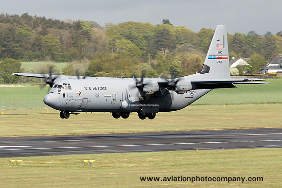 USAF 317 AG Lockheed C-130J-30 Hercules 07-3170 at Prestwick (2012)