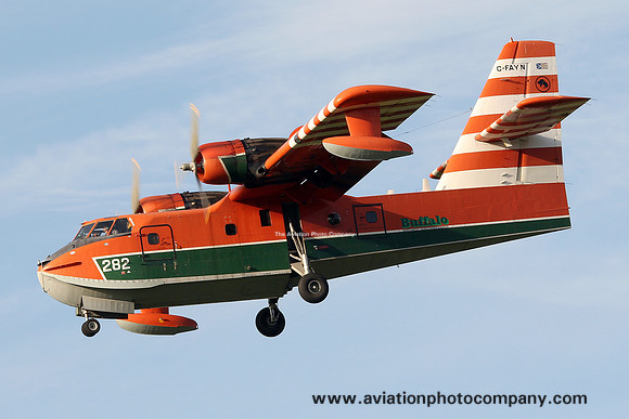 Buffalo Airways Canadair CL-215 C-FAYN at Prestwick (2012)