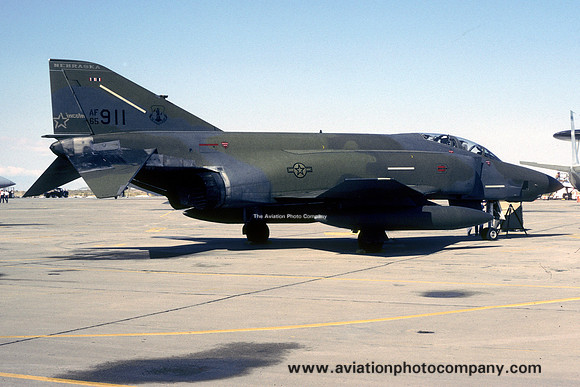 USAF Nebraska ANG 173 TRS McDonnell RF-4C Phantom 65-0911 (1985)