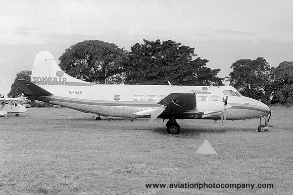 Tongair De Havilland DH.114 Heron 2D (Riley) VH-KAM (1985)