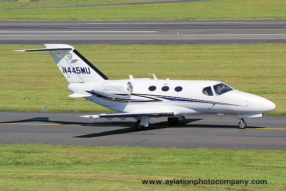 David Miller Cessna 510 Citation Mustang N445MU at Prestwick (2014)
