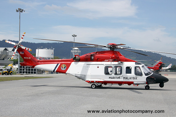 Malaysian Coast Guard AgustaWestland AW-139 M72-01 at LIMA Langkawi (2013)