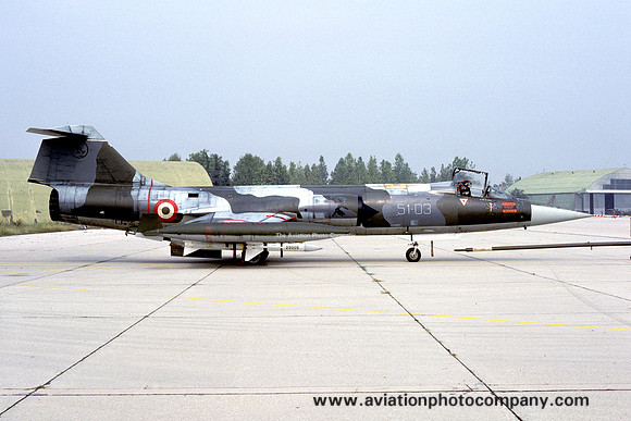 Italian Air Force 51 Stormo Lockheed F-104S Starfighter MM6849/51-03 (1989)
