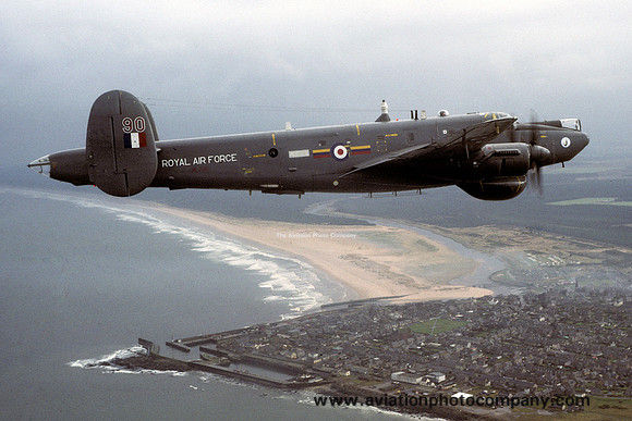 RAF 8 Squadron Avro Shackleton AEW.2 WL790 over Lossiemouth (1989)